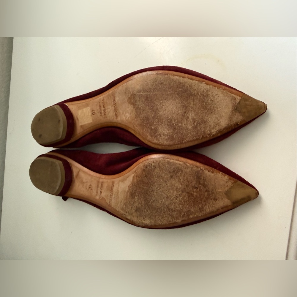 Nicholas Kirkwood Burgundy Suede Loafers - Picture 5 of 6